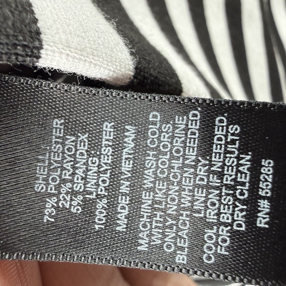 Express Blazer Womens M Ponte Knit Striped Jacket 1 Button Office Career NWT - Picture 7 of 12